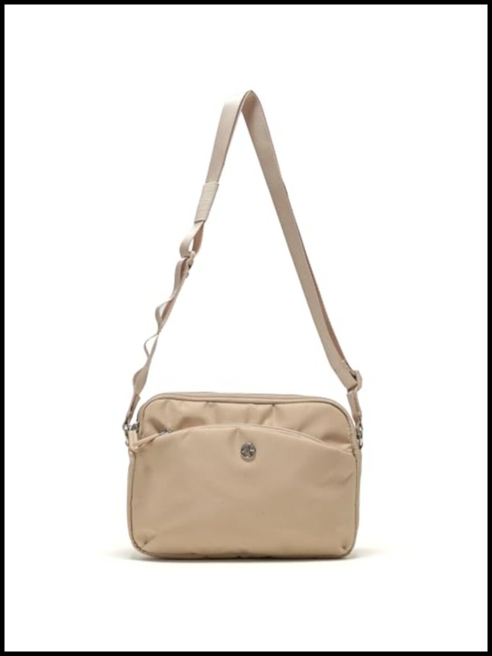 Small Nylon Crossbody Bag Lightweight Multi Pocket Adjustable Strap Everyday